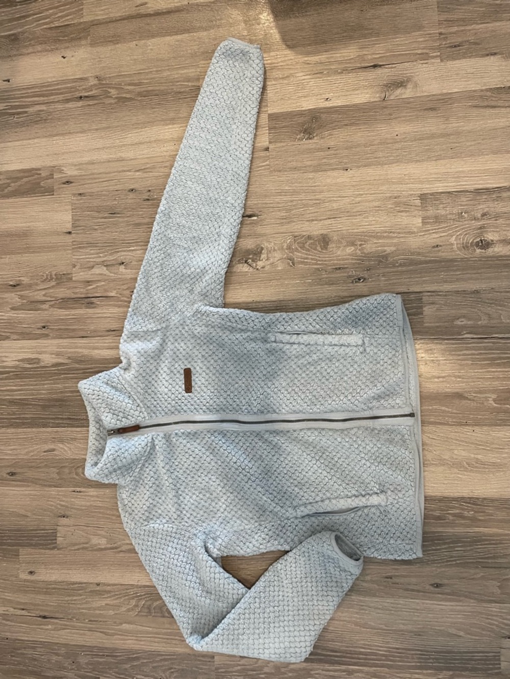 Columbia Light Gray Plush Sherpa Fleece Jacket